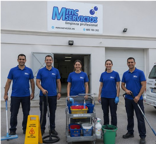 Equipo de limpieza profesional MMC Servicios Integrales Valencia